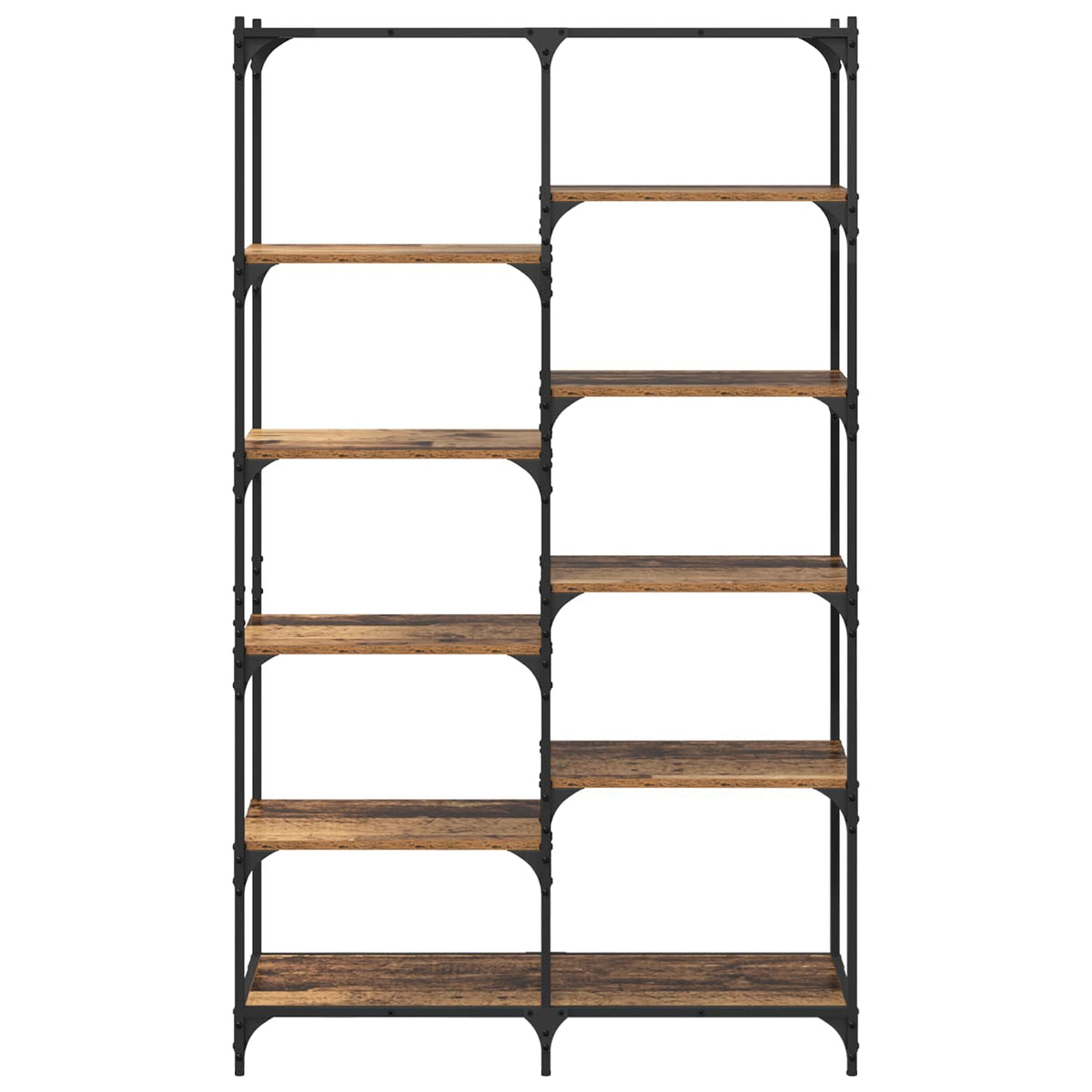Bogreol 9 niveauer 100 x 32 x 170 cm Konstrueret træ