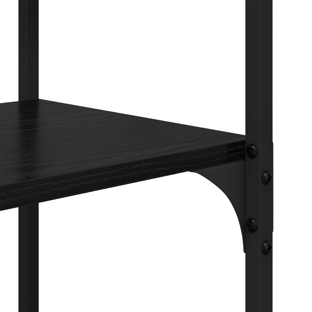 Bogreol 9 niveauer 100 x 32 x 170 cm Konstrueret træ Sort eg