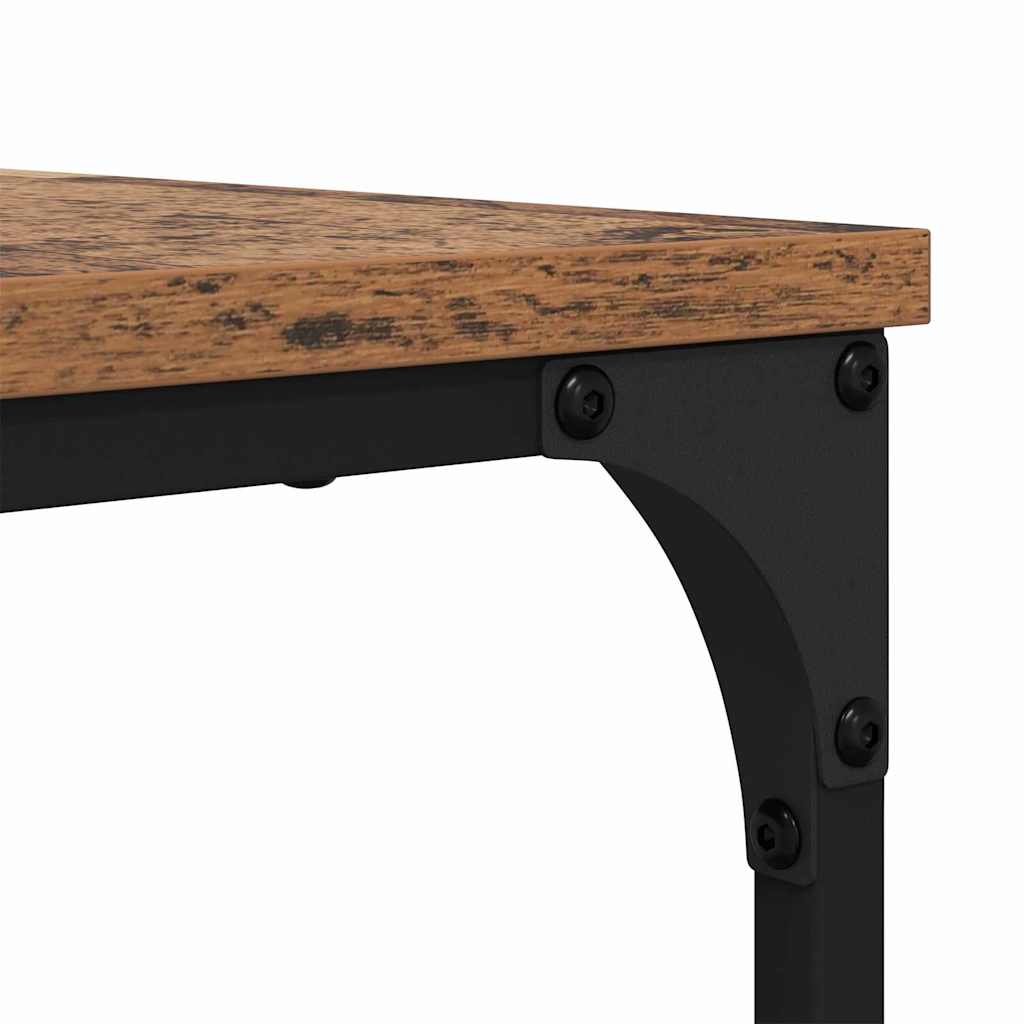 Sofabord 2 stk. Gammelt træ 80 x 80 x 35 cm Konstrueret træ