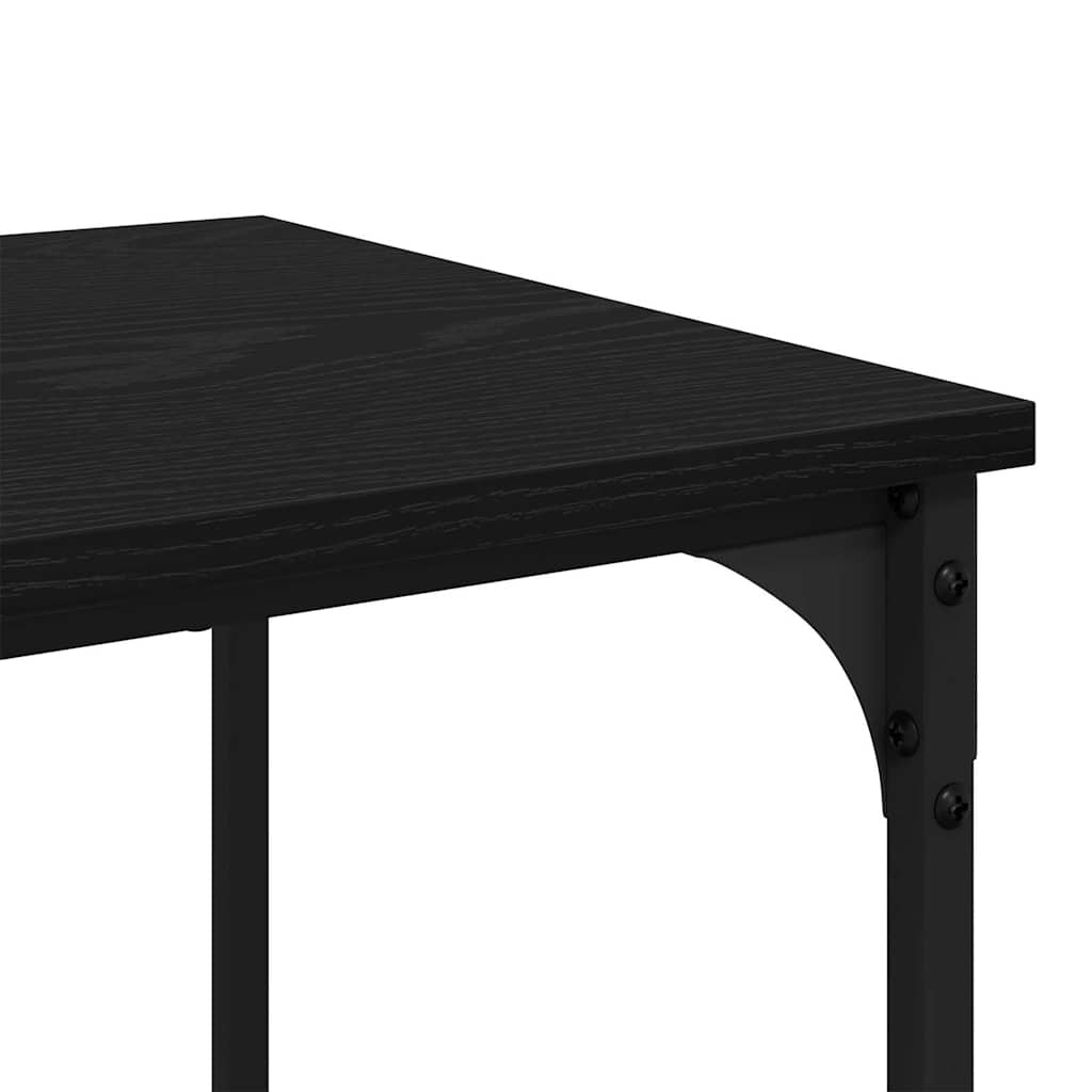 Sofabord Sort eg 40 x 40 x 55 cm Konstrueret træ