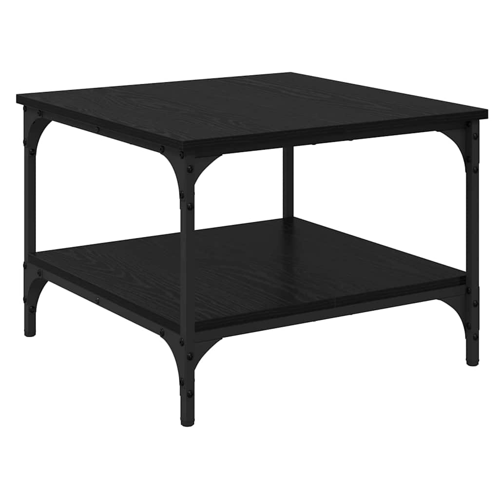 Sofabord Sort eg 55 x 55 x 40 cm Konstrueret træ