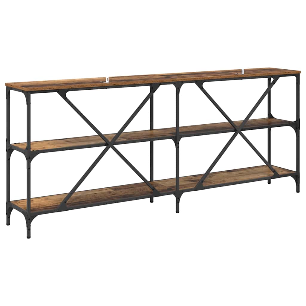 Konsolbord Gammelt træ 180 x 30 x 75 cm Konstrueret træ