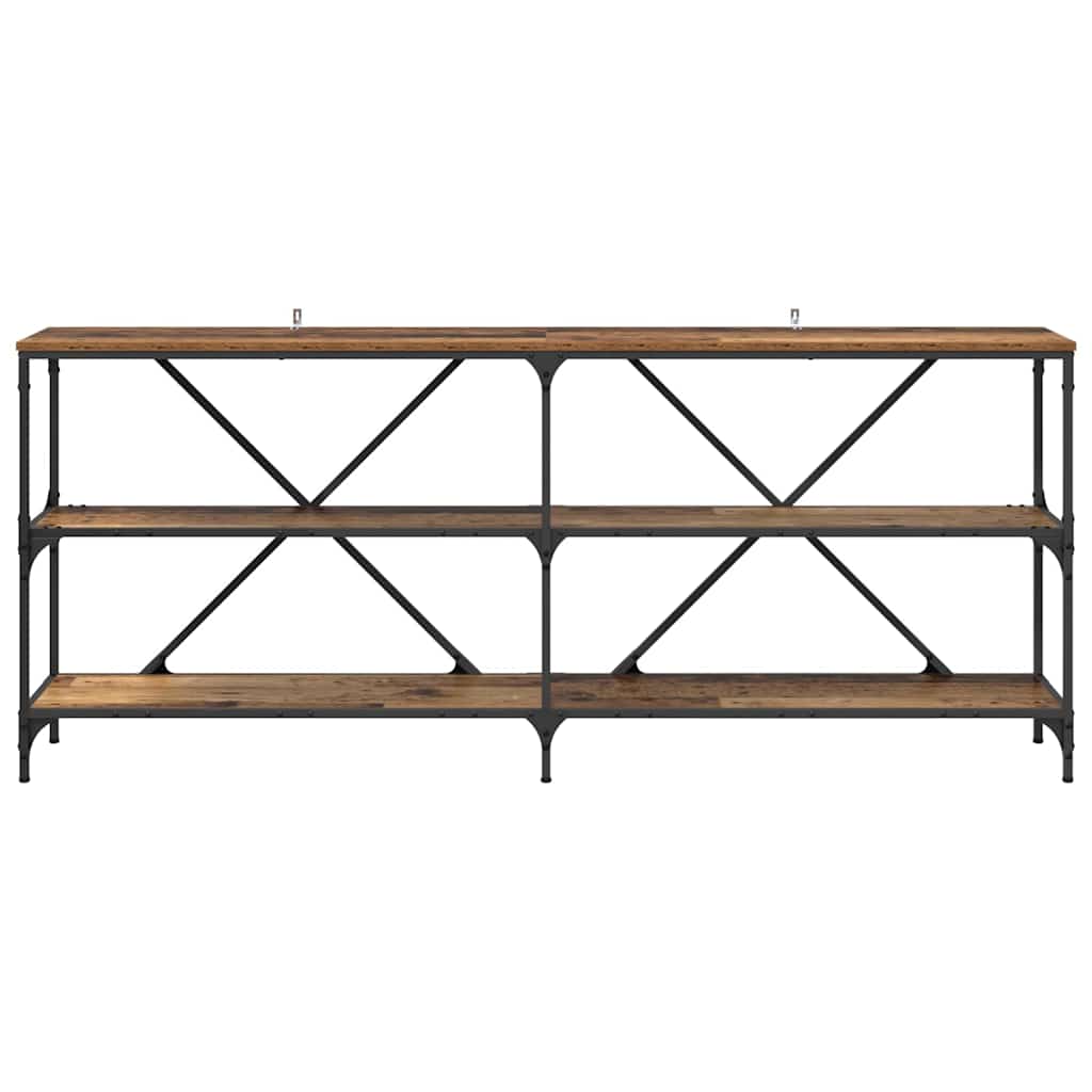 Konsolbord Gammelt træ 180 x 30 x 75 cm Konstrueret træ