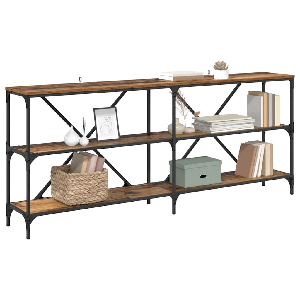 Konsolbord Gammelt træ 180 x 30 x 75 cm Konstrueret træ