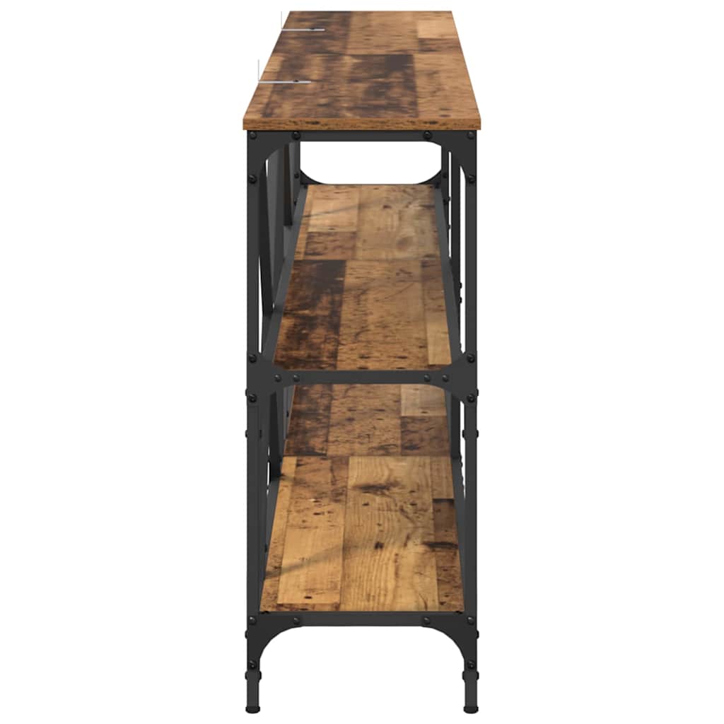 Konsolbord Gammelt træ 180 x 30 x 75 cm Konstrueret træ