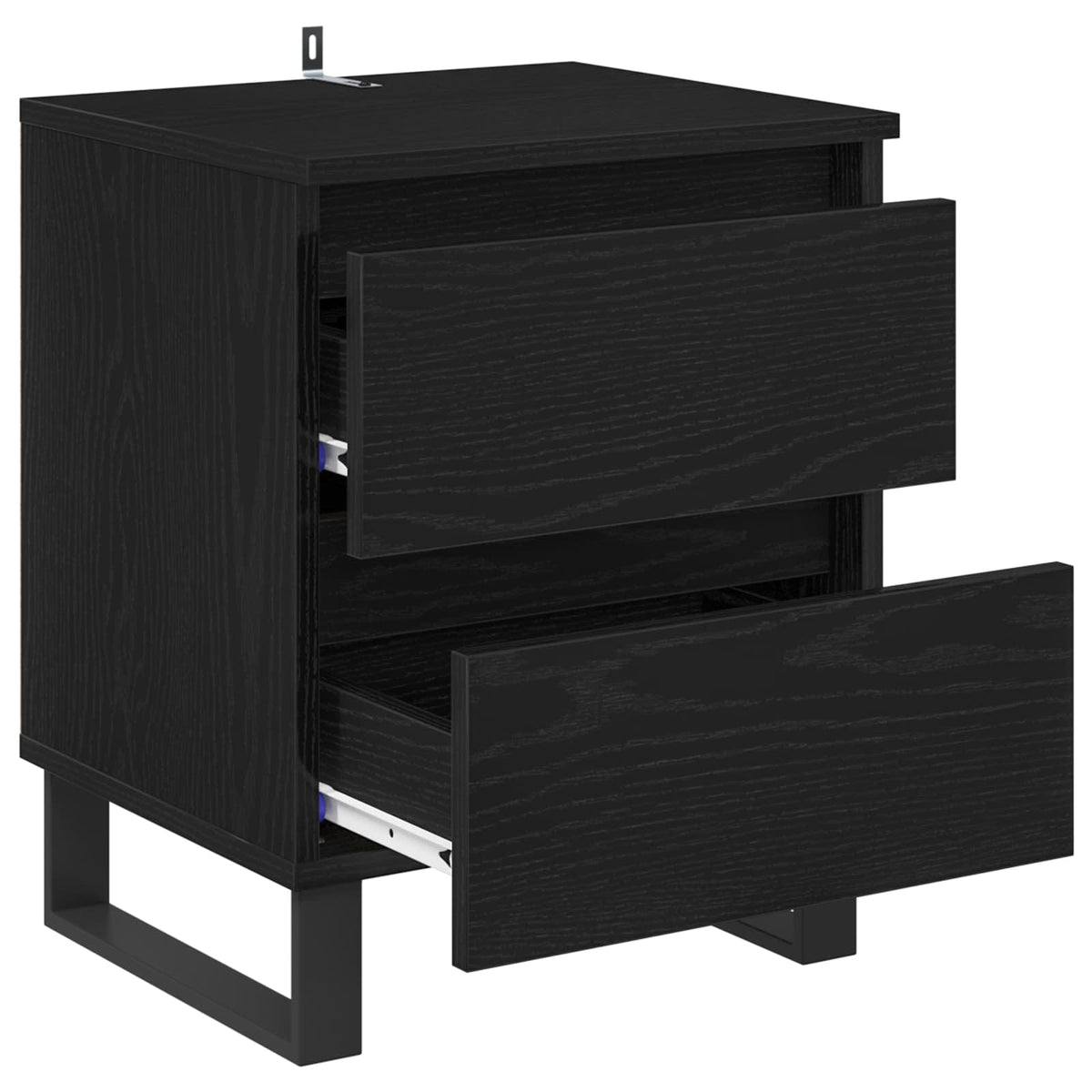 Natskab 2 stk. Sort eg 40 x 35 x 50 cm Konstrueret træ