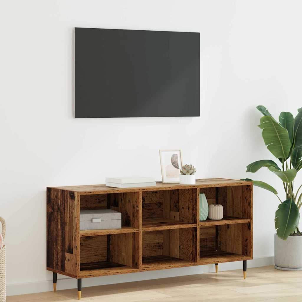 TV-skab 103,5 x 30 x 50 cm Gammelt træ Konstrueret træ