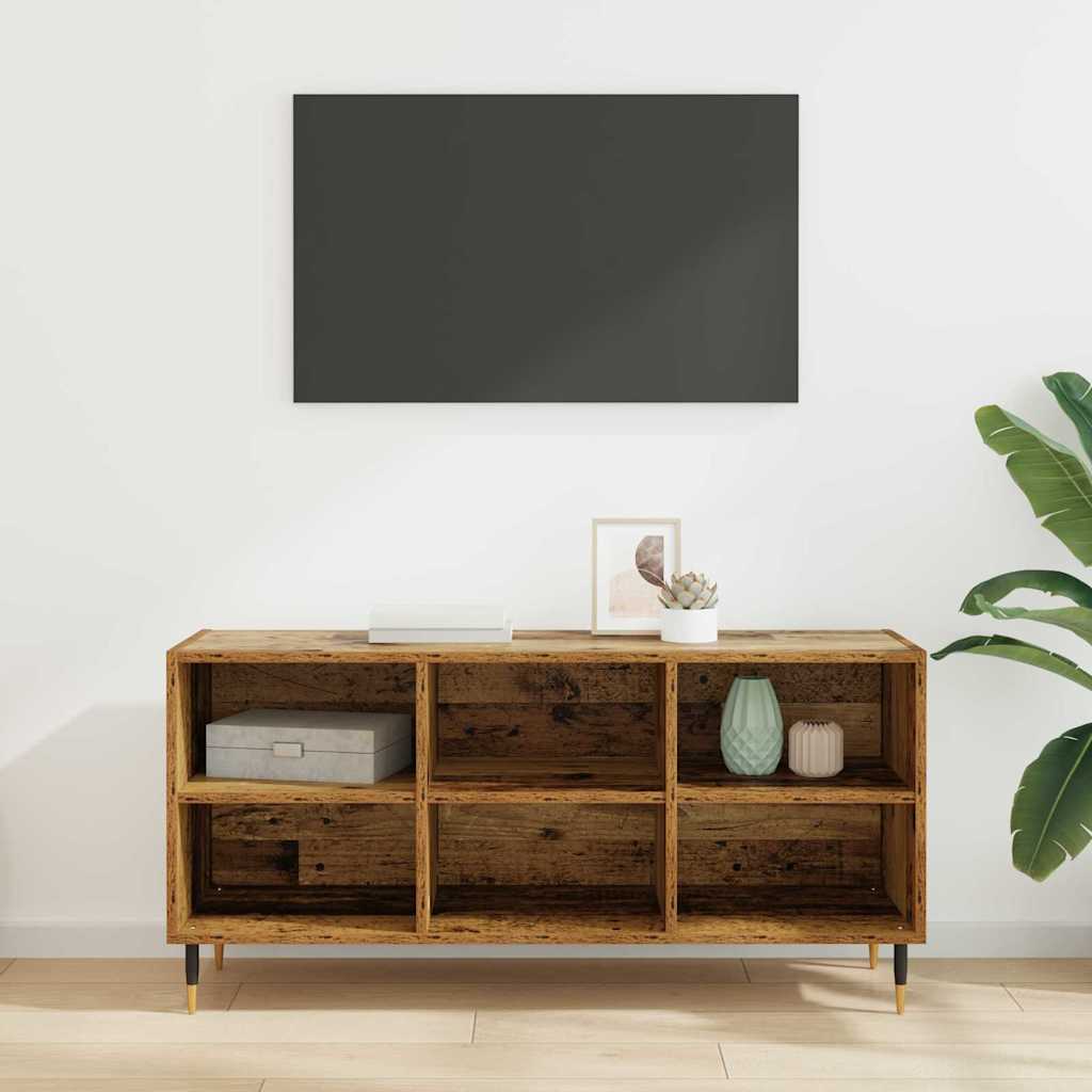 TV-skab 103,5 x 30 x 50 cm Gammelt træ Konstrueret træ
