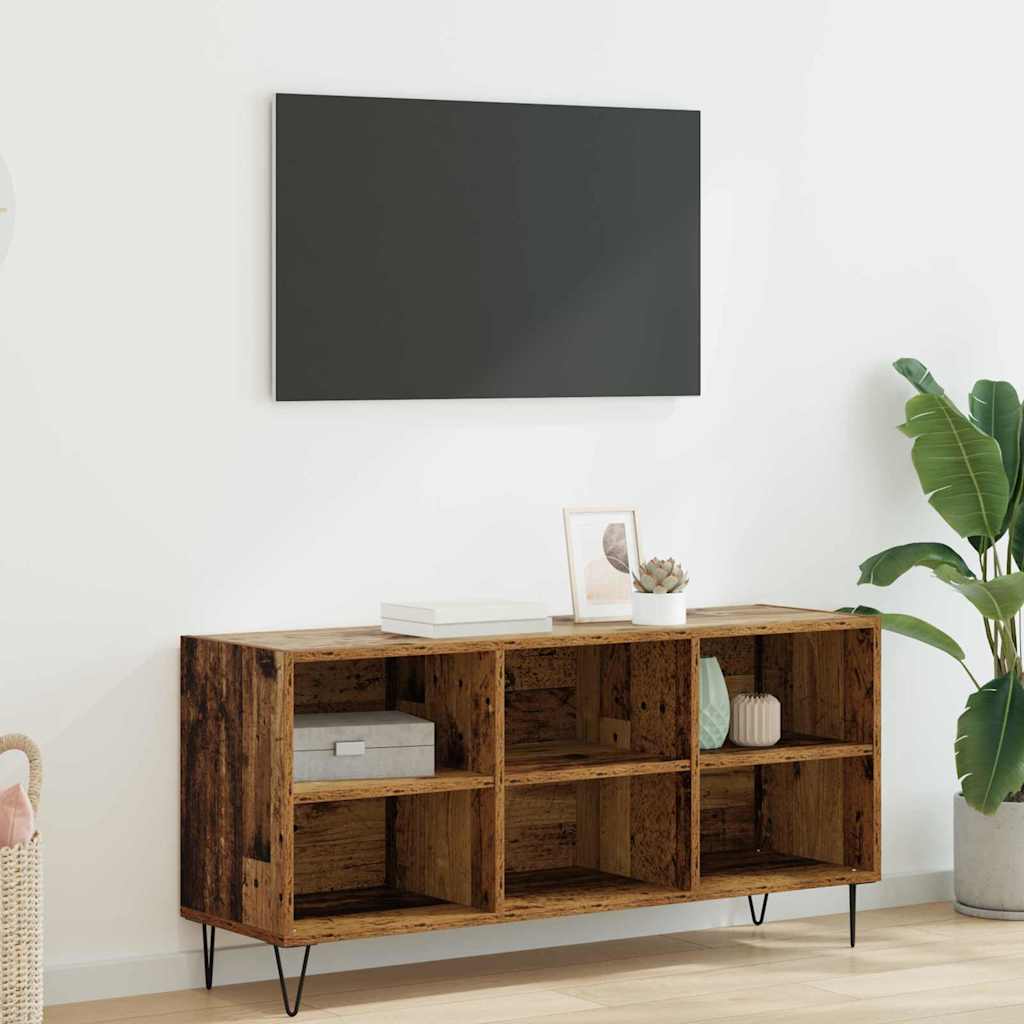 TV-skab 103,5 x 30 x 50 cm Gammelt træ Konstrueret træ