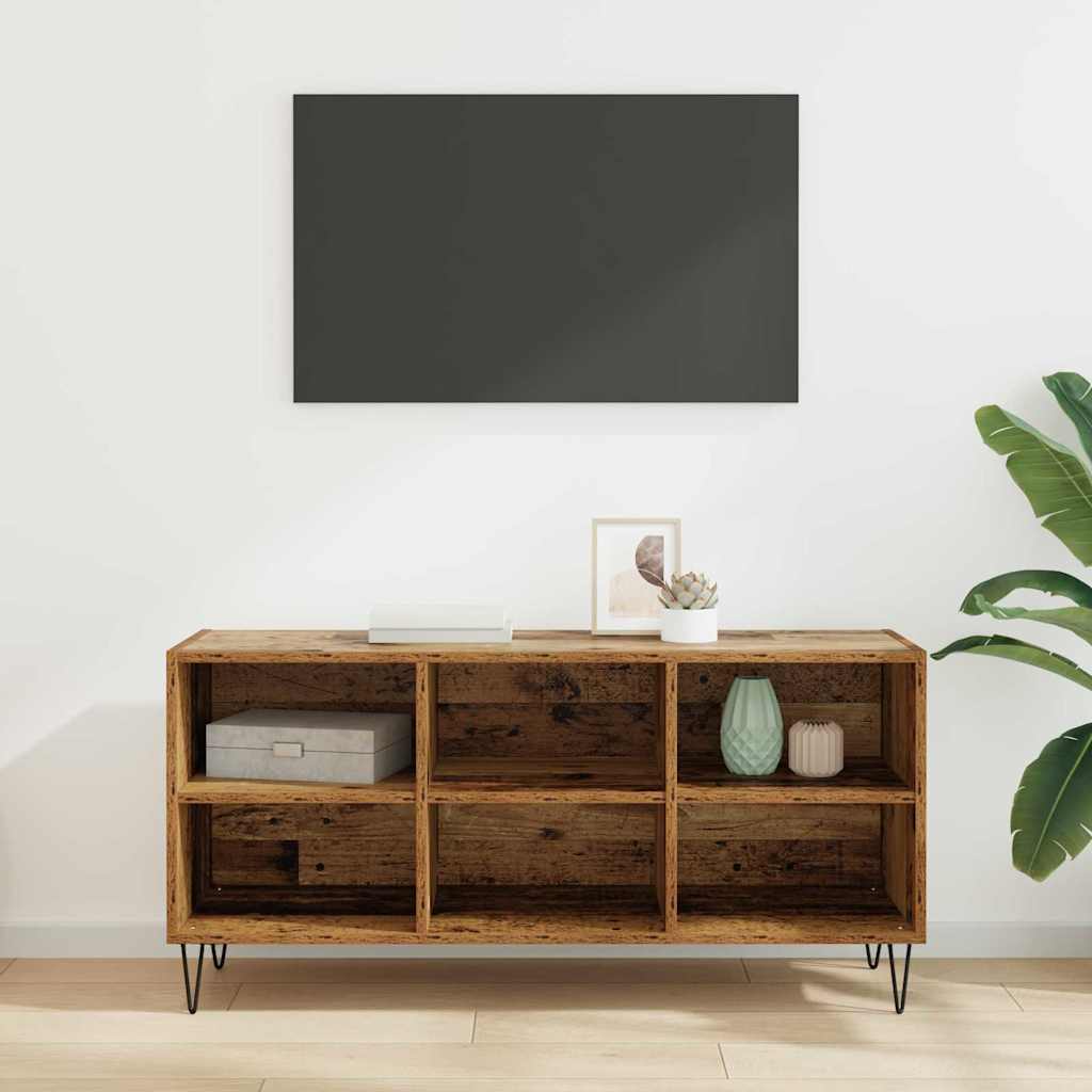 TV-skab 103,5 x 30 x 50 cm Gammelt træ Konstrueret træ