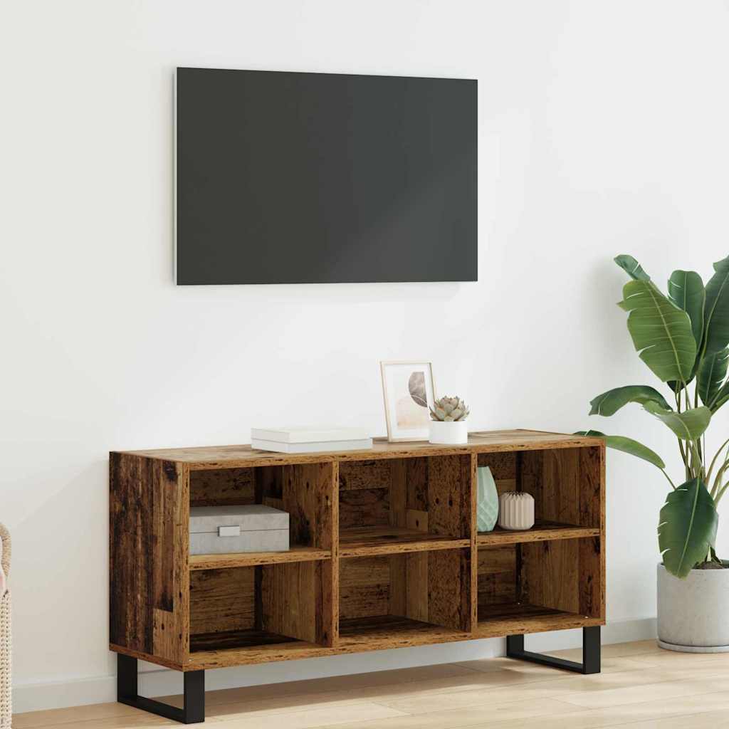 TV-skab 103,5 x 30 x 50 cm Gammelt træ Konstrueret træ