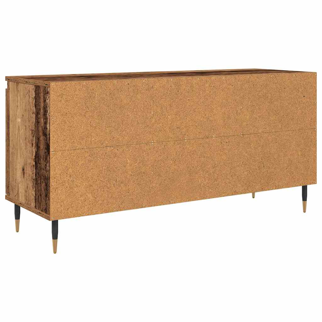 TV-skab 104 x 35 x 50 cm Gammelt træ Konstrueret træ
