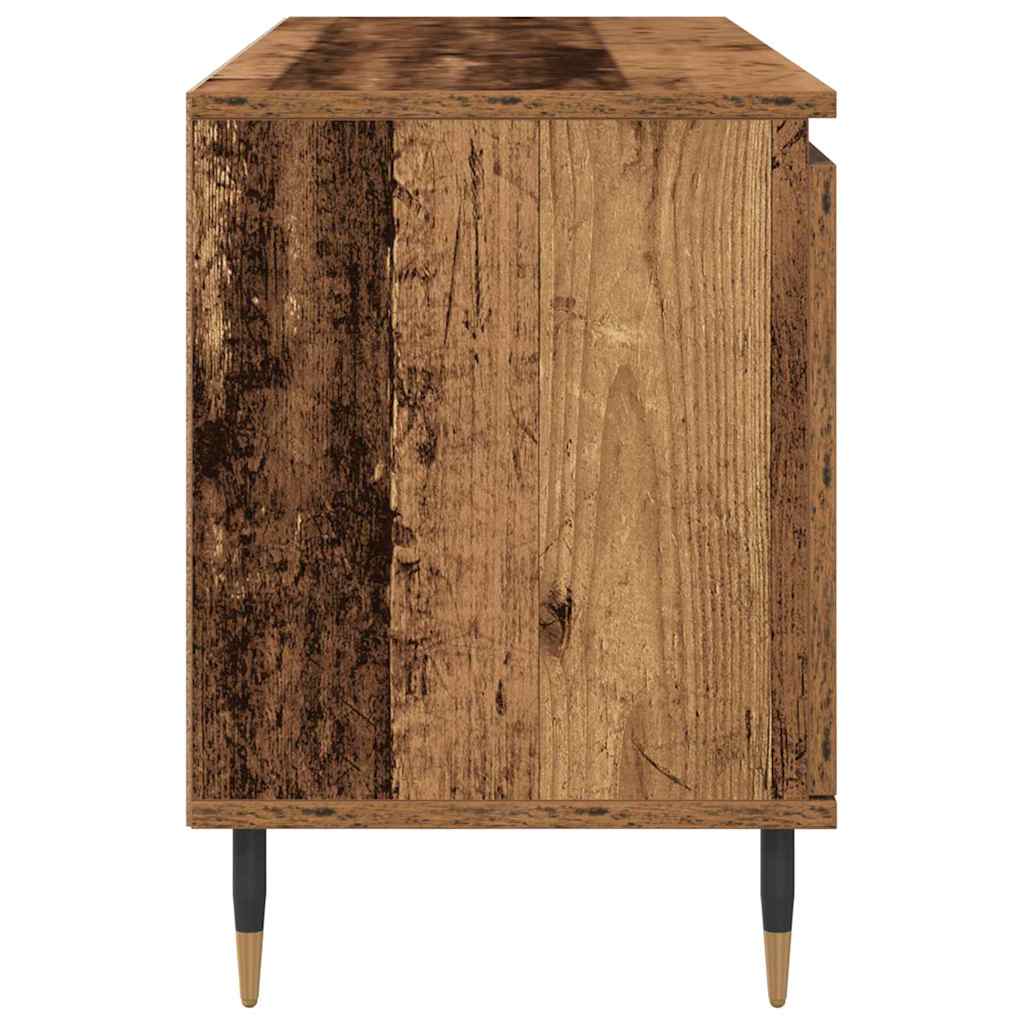 TV-skab 104 x 35 x 50 cm Gammelt træ Konstrueret træ