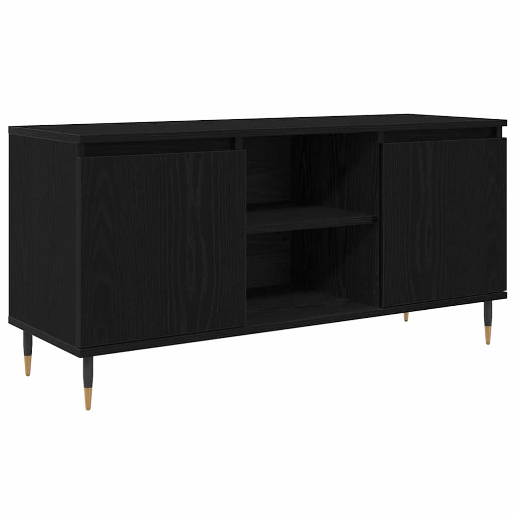 TV-skab 104 x 35 x 50 cm Sort eg Konstrueret træ