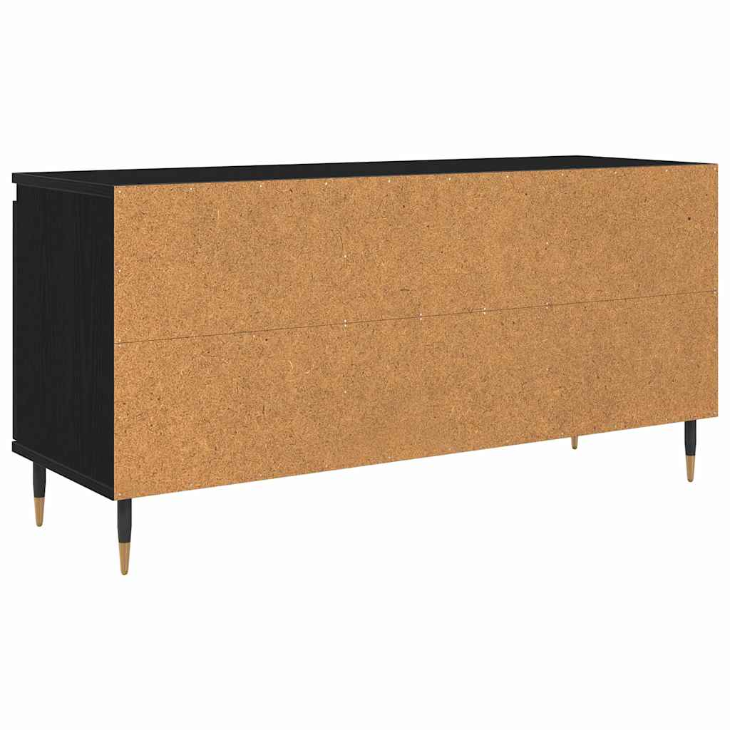 TV-skab 104 x 35 x 50 cm Sort eg Konstrueret træ