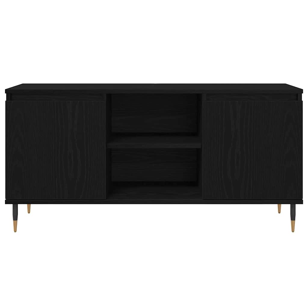 TV-skab 104 x 35 x 50 cm Sort eg Konstrueret træ