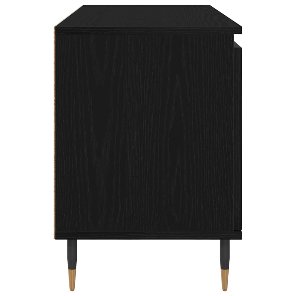 TV-skab 104 x 35 x 50 cm Sort eg Konstrueret træ