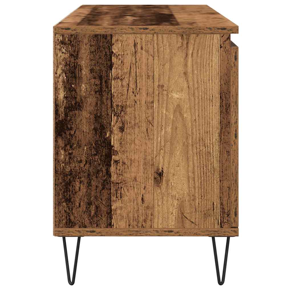TV-skab 104 x 35 x 50 cm Gammelt træ Konstrueret træ