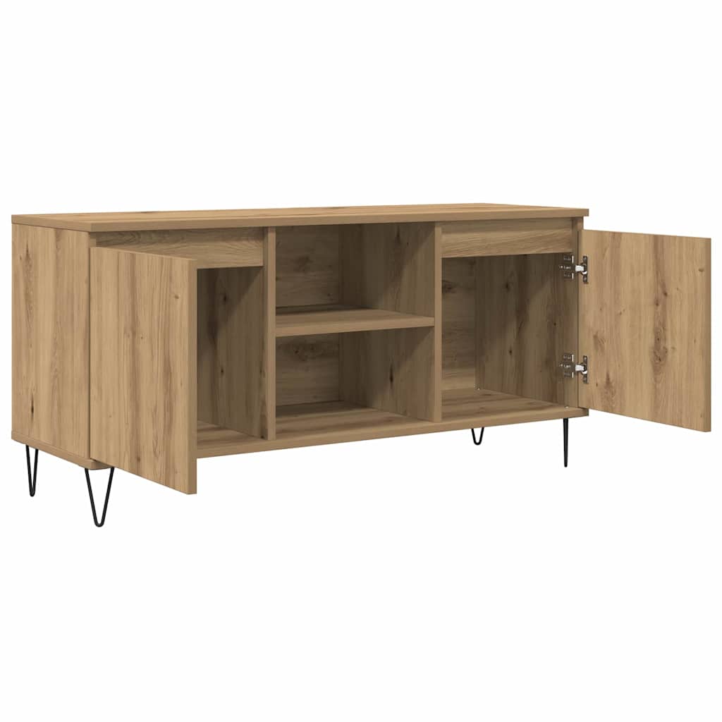 TV-skab 104 x 35 x 50 cm Artisan Egetræ Konstrueret træ