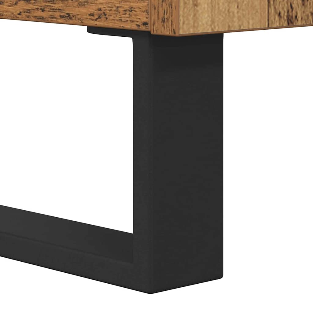 TV-skab 104 x 35 x 50 cm Gammelt træ Konstrueret træ