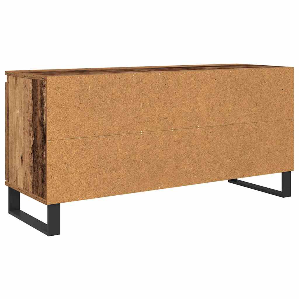 TV-skab 104 x 35 x 50 cm Gammelt træ Konstrueret træ