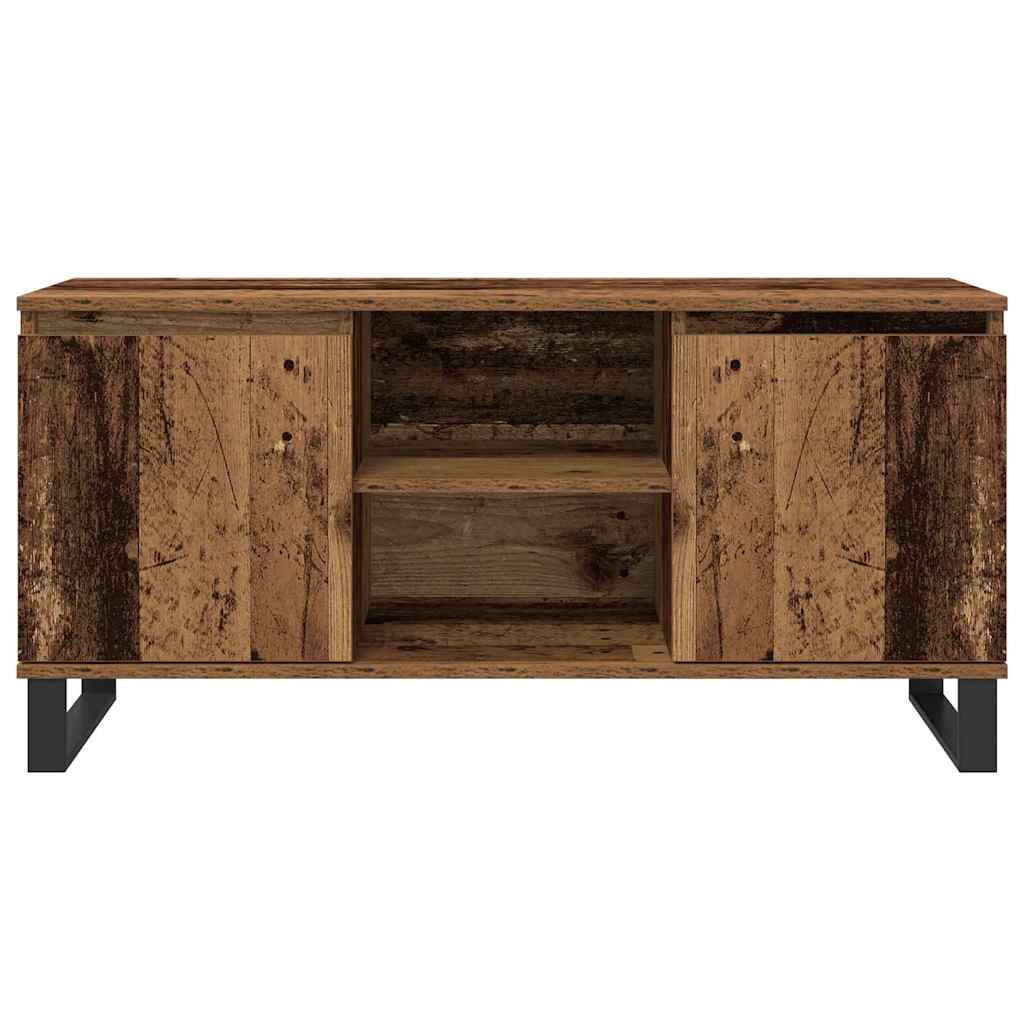 TV-skab 104 x 35 x 50 cm Gammelt træ Konstrueret træ