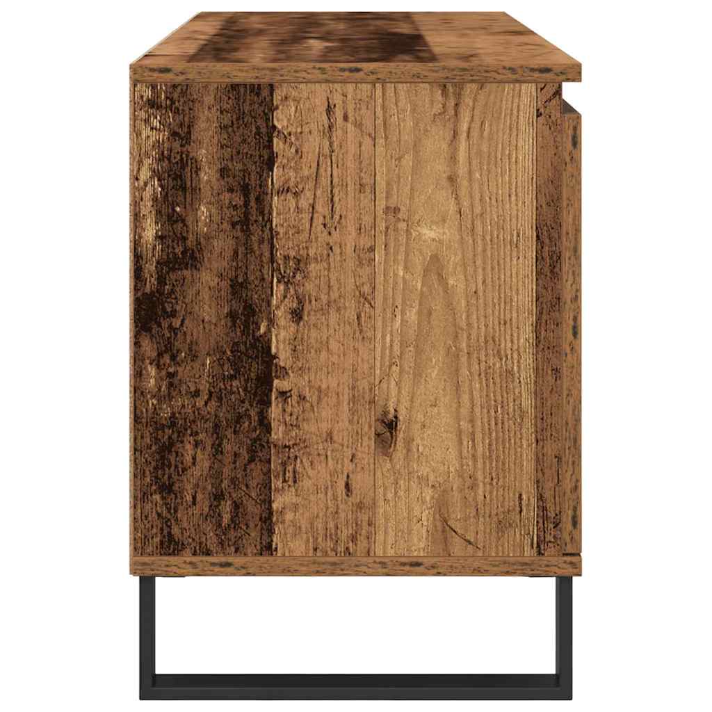 TV-skab 104 x 35 x 50 cm Gammelt træ Konstrueret træ
