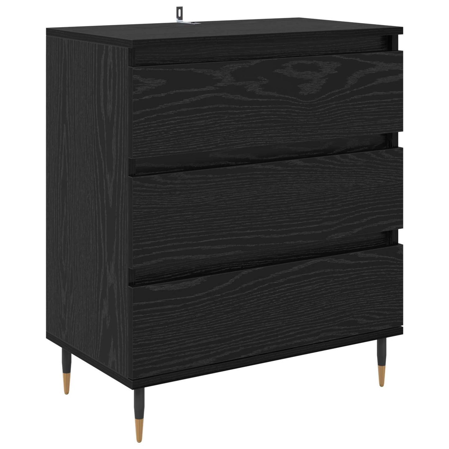 Sideboard Sort eg 60 x 35 x 70 cm Konstrueret træ