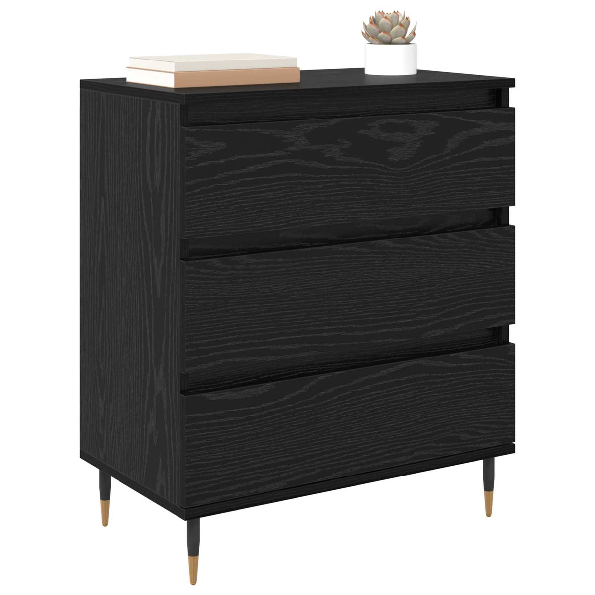 Sideboard Sort eg 60 x 35 x 70 cm Konstrueret træ