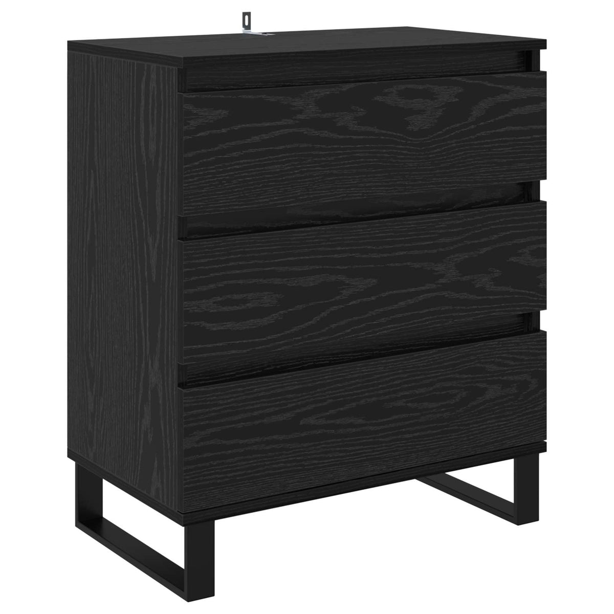 Sideboard Sort eg 60 x 35 x 70 cm Konstrueret træ
