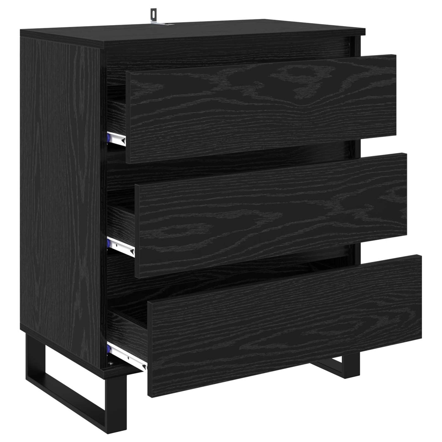 Sideboard Sort eg 60 x 35 x 70 cm Konstrueret træ