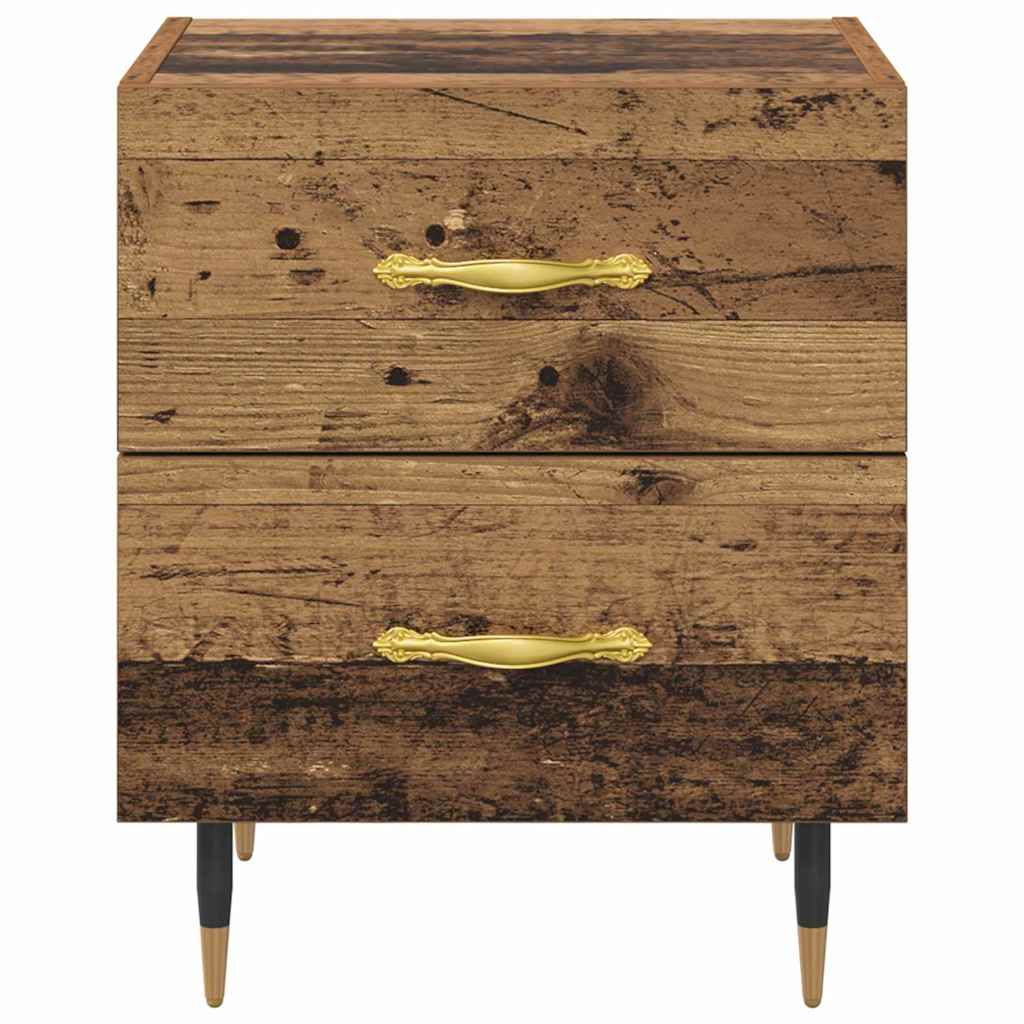 Natskab 2 stk. Gammelt træ 40 x 35 x 47,5 cm Konstrueret træ