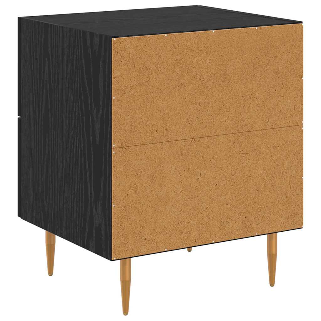 Natskab Sort eg 40 x 35 x 47,5 cm Konstrueret træ