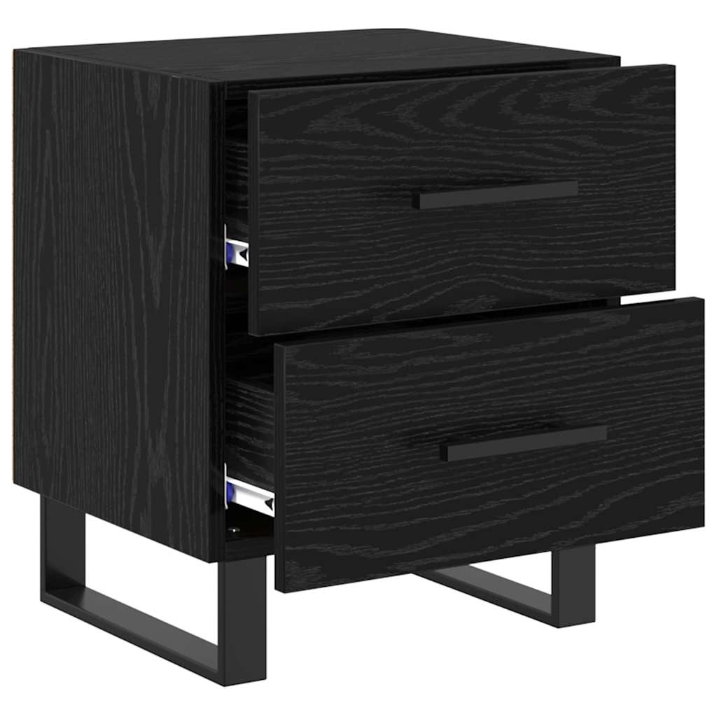 Natskab 2 stk. Sort eg 40 x 35 x 47,5 cm Konstrueret træ