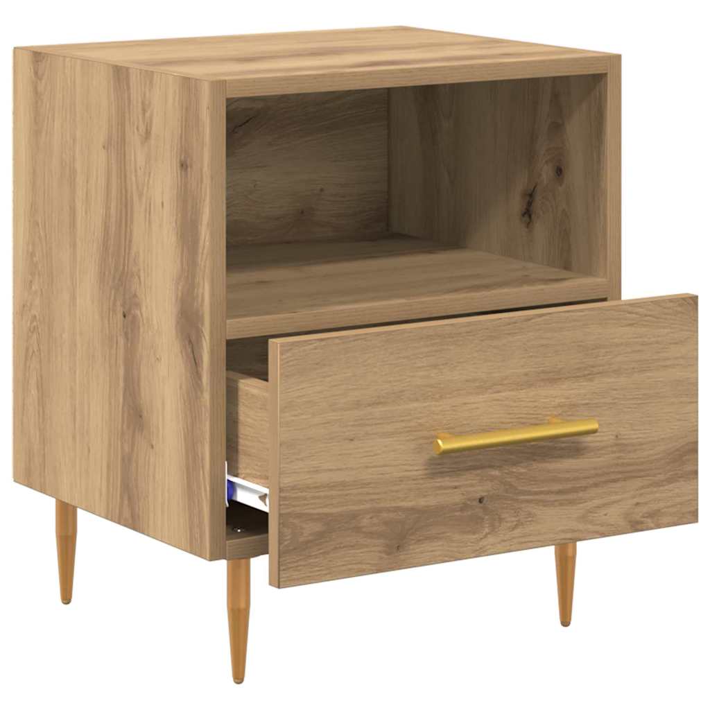 Sengebord Brun 40 x 35 x 47,5 cm Konstrueret træ