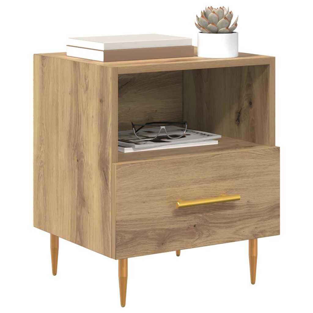 Sengebord Brun 40 x 35 x 47,5 cm Konstrueret træ