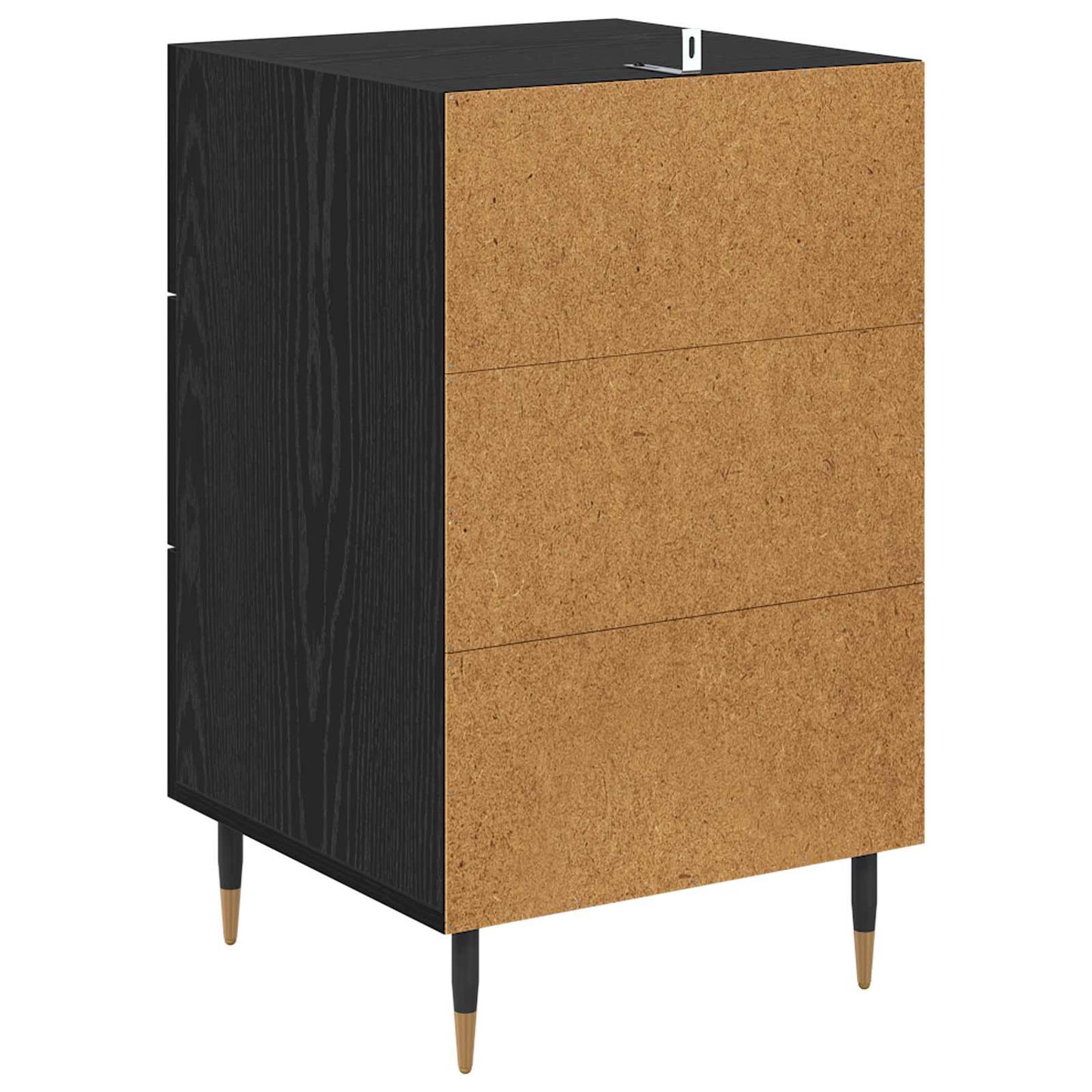 Natskab Sort eg 40 x 40 x 66 cm Konstrueret træ