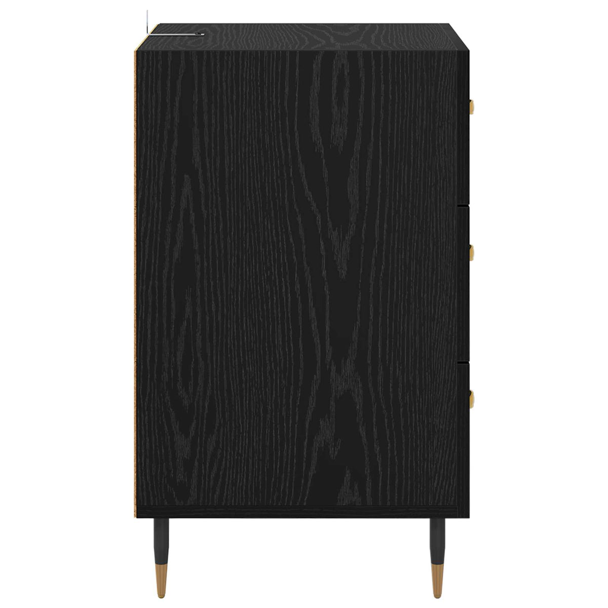 Natskab Sort eg 40 x 40 x 66 cm Konstrueret træ