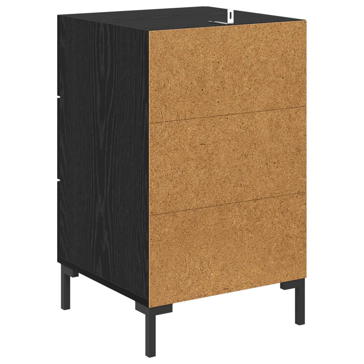 Natskab Sort eg 40 x 40 x 66 cm Konstrueret træ