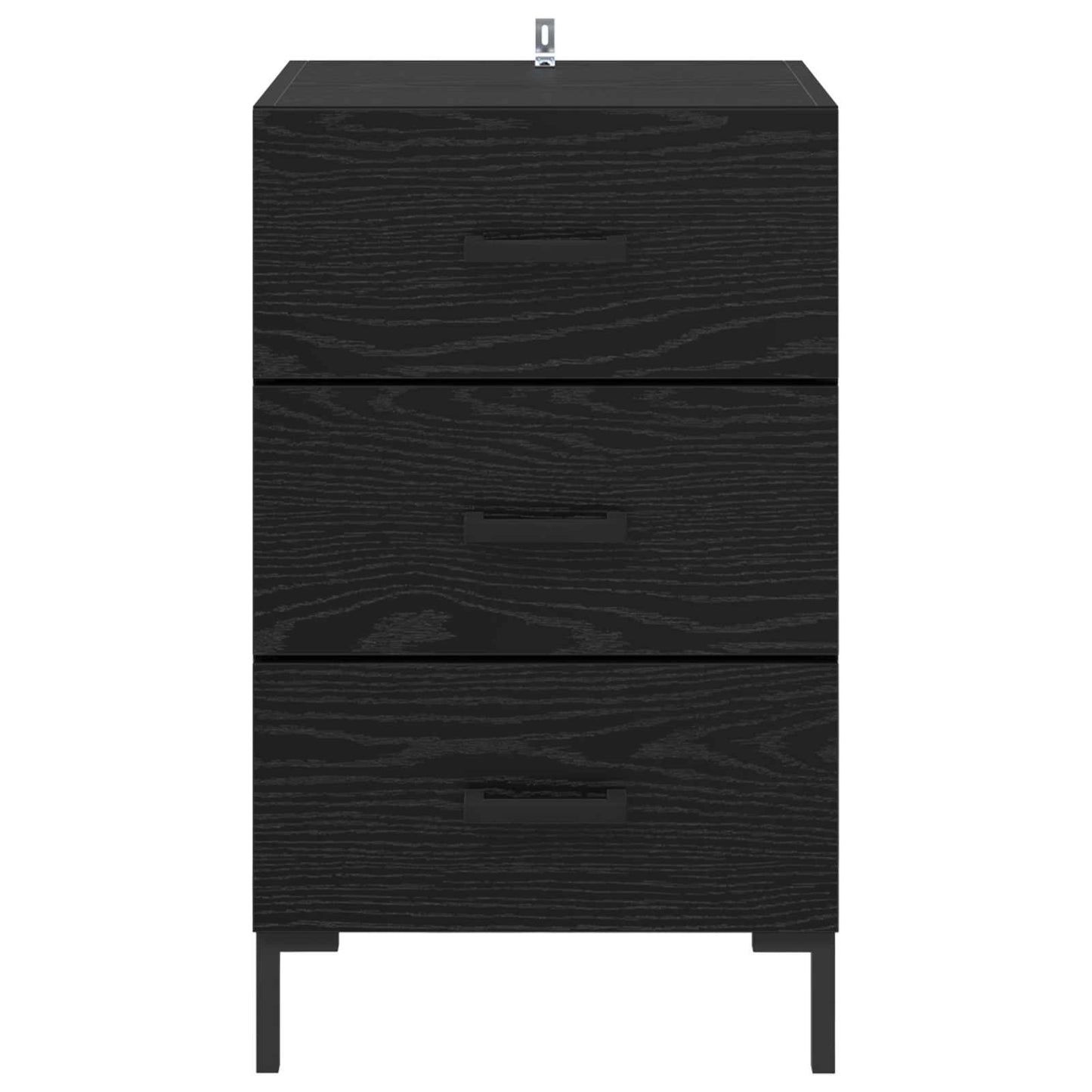 Natskab Sort eg 40 x 40 x 66 cm Konstrueret træ