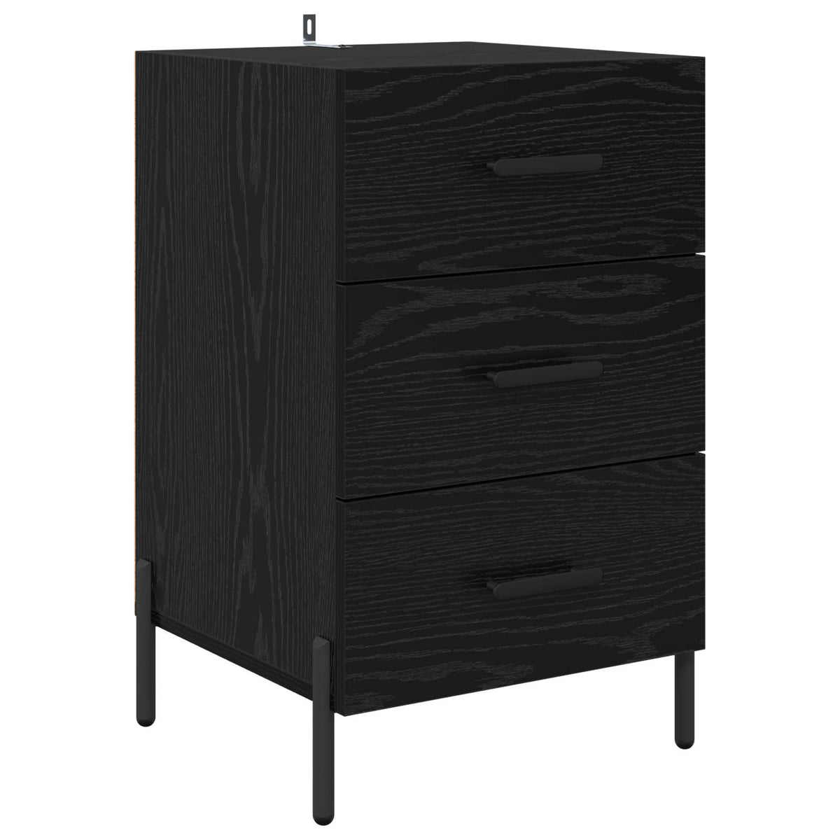 Natskab Sort eg 40 x 40 x 66 cm Konstrueret træ