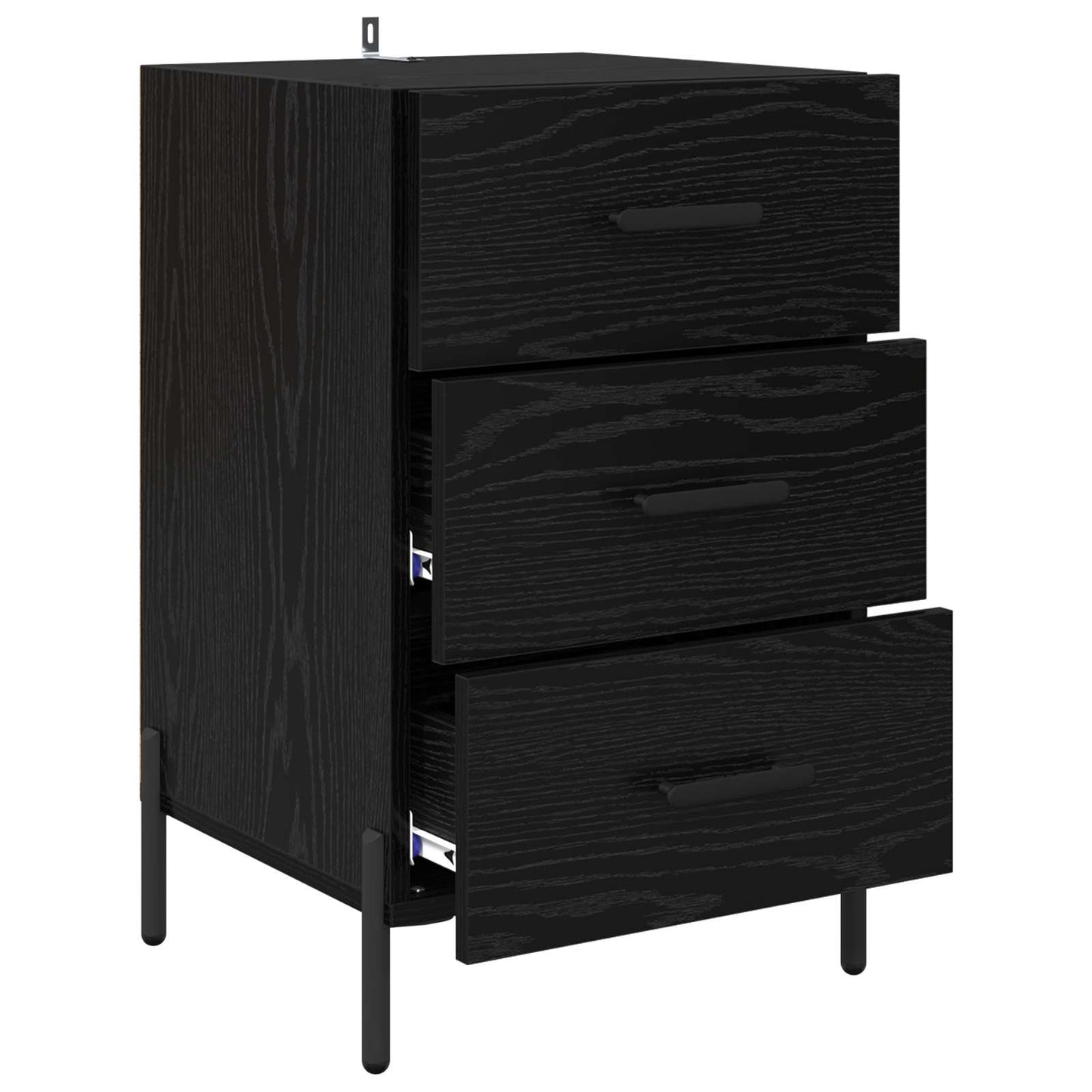Natskab Sort eg 40 x 40 x 66 cm Konstrueret træ