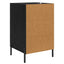Natskab Sort eg 40 x 40 x 66 cm Konstrueret træ