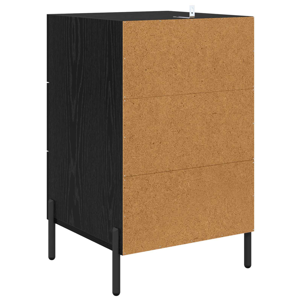 Natskab Sort eg 40 x 40 x 66 cm Konstrueret træ