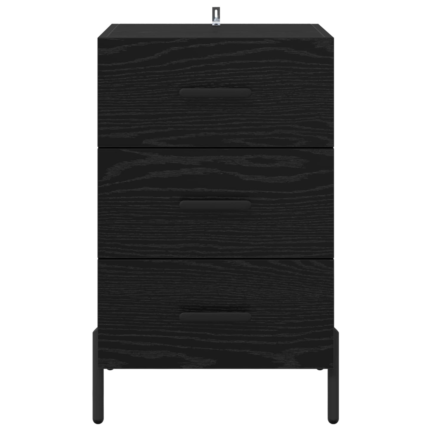 Natskab Sort eg 40 x 40 x 66 cm Konstrueret træ