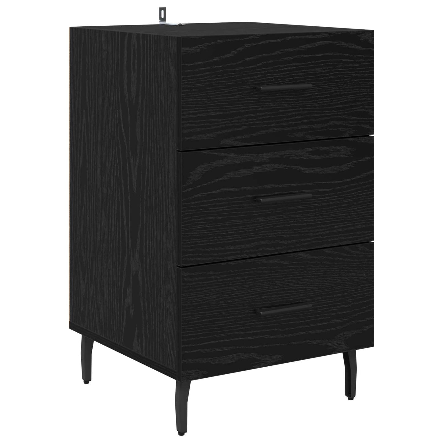 Natskab Sort eg 40 x 40 x 66 cm Konstrueret træ