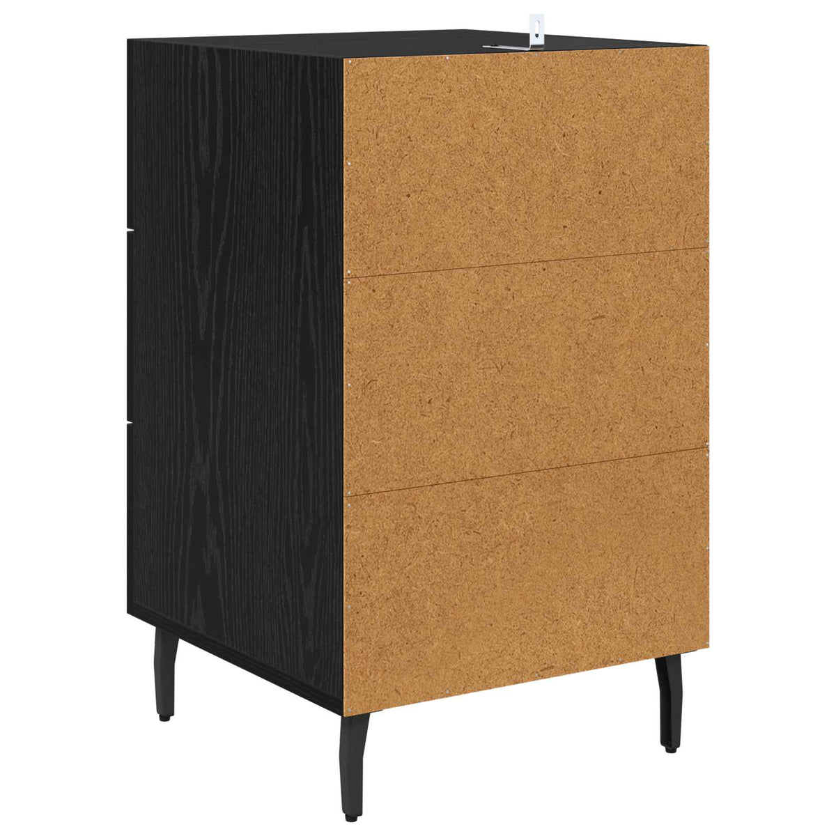 Natskab Sort eg 40 x 40 x 66 cm Konstrueret træ