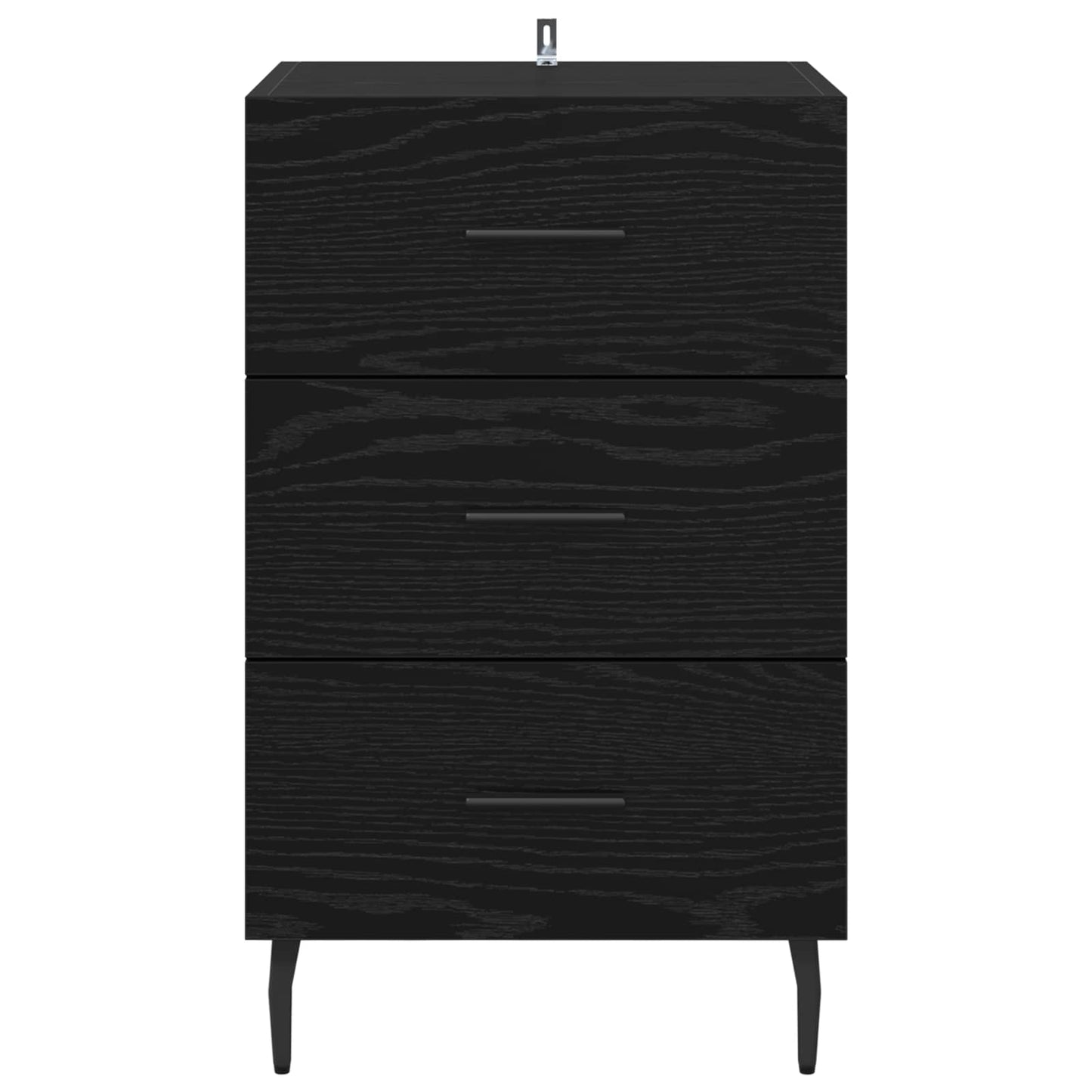 Natskab Sort eg 40 x 40 x 66 cm Konstrueret træ