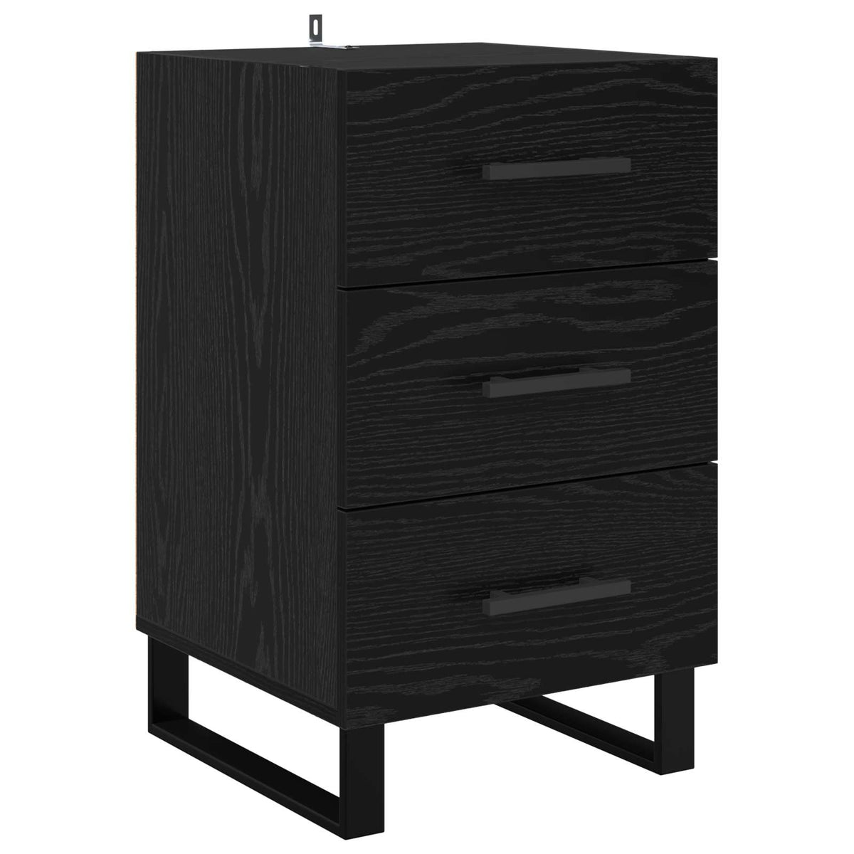Natskab Sort eg 40 x 40 x 66 cm Konstrueret træ