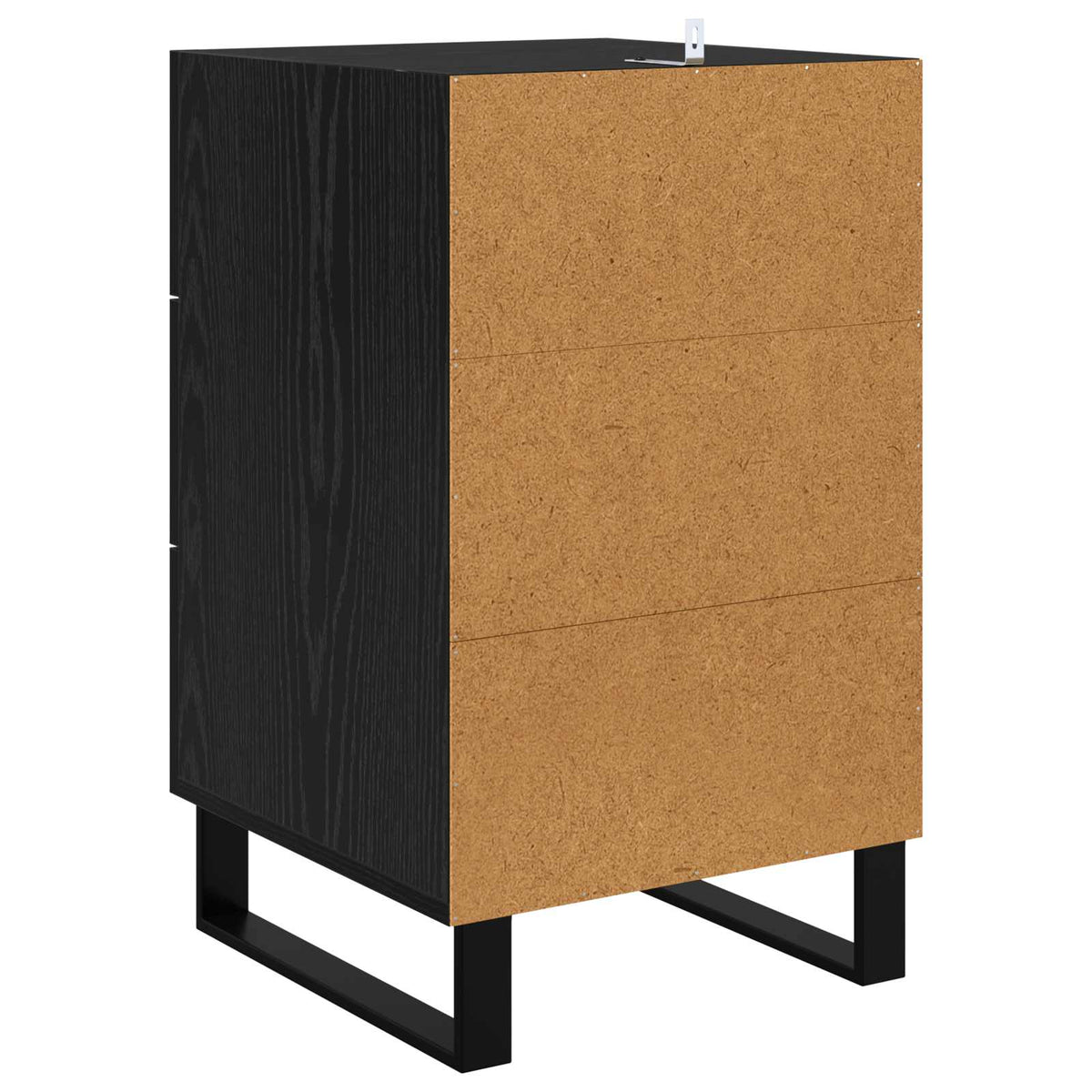 Natskab Sort eg 40 x 40 x 66 cm Konstrueret træ
